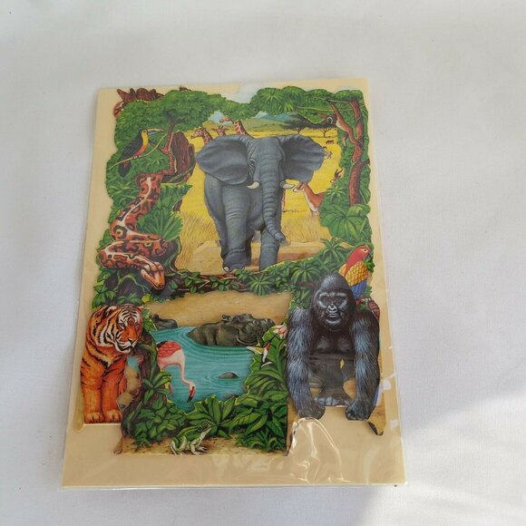 PopShots Standing Notations Jungle  3D Pop Up Greeting Card - Picture 3 of 4